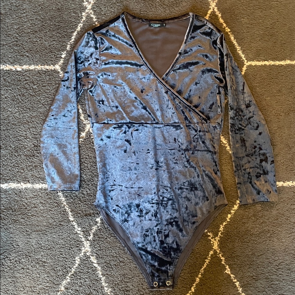 Ci Sono Navy Bodysuit